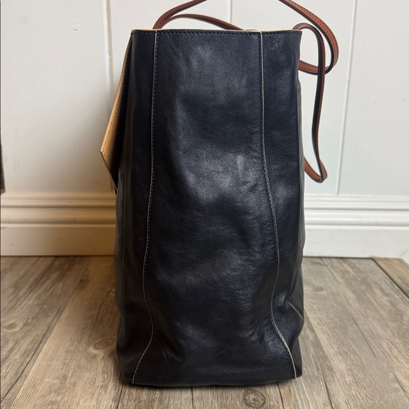 Proenza Schouler Lunch Bag Tote Black Leather Large Shoulder Bag Made in Italy - Picture 3 of 11